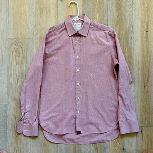 Billy Reid Long Sleeve Dress Shirt - Mens Small - Red